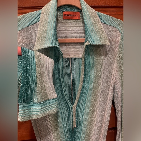 Missoni Mare Swim Cover Up Dress size 46 Like New Gorgeous Shimmer - Picture 3 of 8